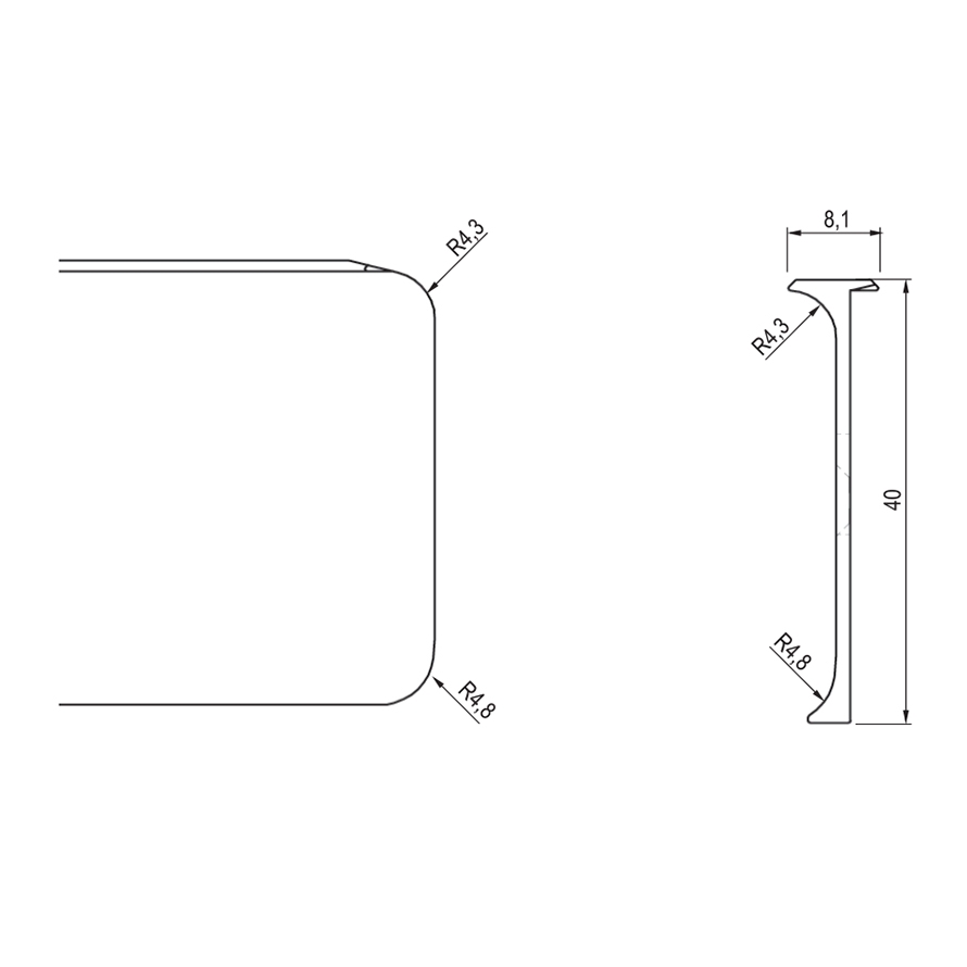 Profile angle EGGER 38
