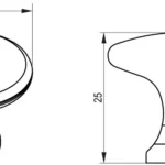Furniture knob NIRO – 3