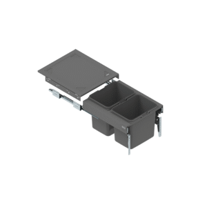 Drawer SEGREGO with containers for waste 450 mm L=480 mm GRAPHITE