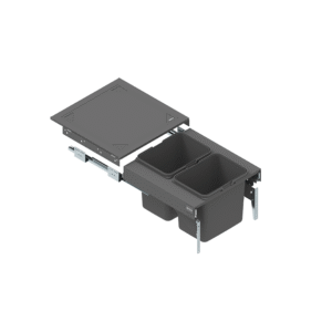 Drawer SEGREGO with containers for waste 500 mm L=480 mm GRAPHITE