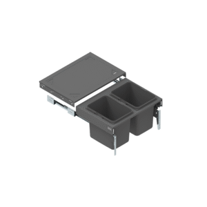 Drawer SEGREGO with containers for waste 600 mm L=400 mm GRAPHITE