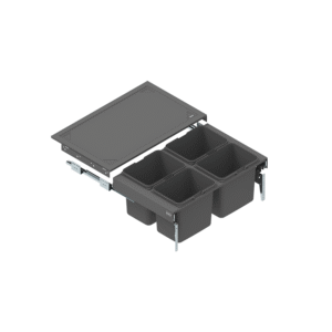 Drawer SEGREGO with containers for waste 800 mm L=480 mm GRAPHITE