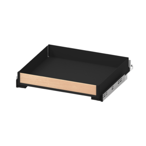Internal drawer Line Maxima PURO with decor H=80 Black/Oak