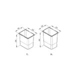 Bucket universal for containers PRAKTIKO AND JC 7 and 9 l – 2