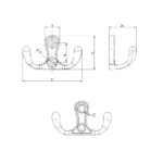 Furniture hanger double Rivia S – 2