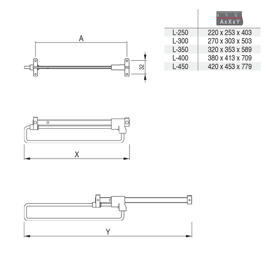 Pull-out hanger for wardrobe