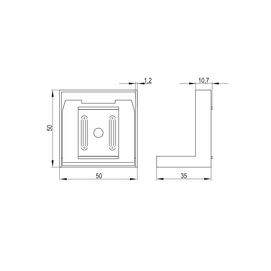 Hanger furniture IKA universal with end cap