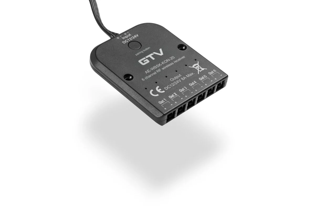 Signal receiver for SKY system, 8A, 12V/96W,24V/192W, 1m cable with mini amp