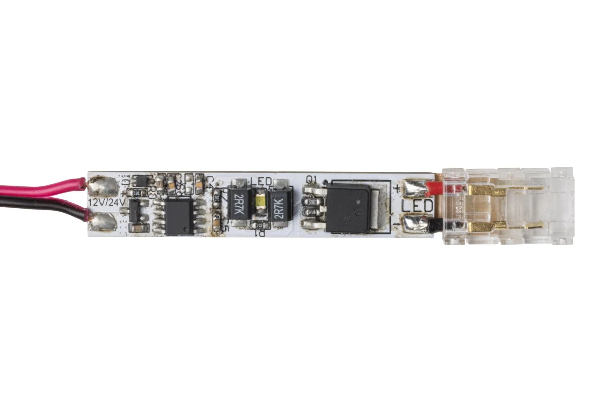 Touch switch for profile, dimmable, max. 36-72 W, DC12-24V, IP20, connector COB, cable mini AMP 2 m