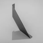 Hyllytuki FLAT, 20×20 cm, mattamusta – 2