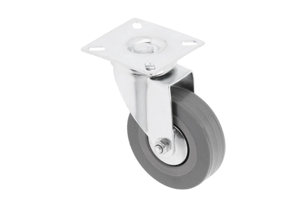 Furniture wheel GREYROLL, 75 mm, gray, without brakes