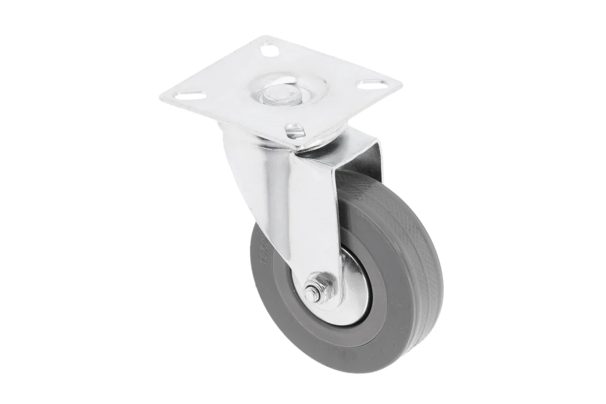 Furniture wheel GREYROLL, 75 mm, gray, without brakes