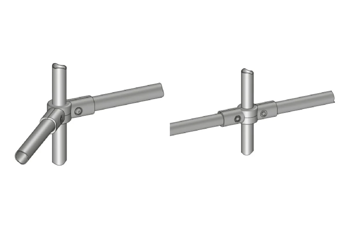 Angle joints for tube “S”