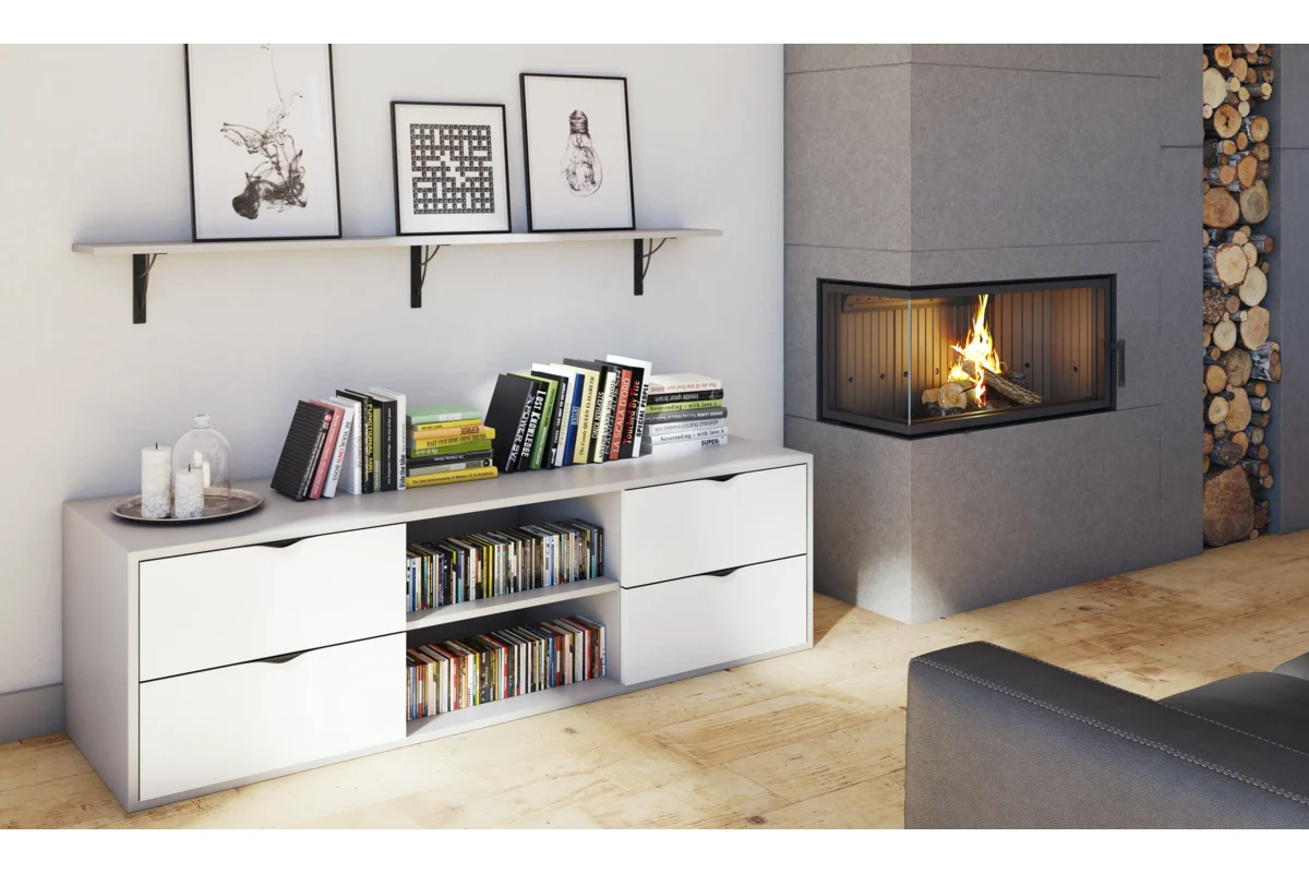 Shelf support NEO, 18×18 cm, black mat