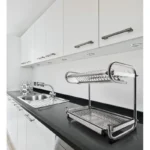 Self-standing two tier dish rack (inox) – 2