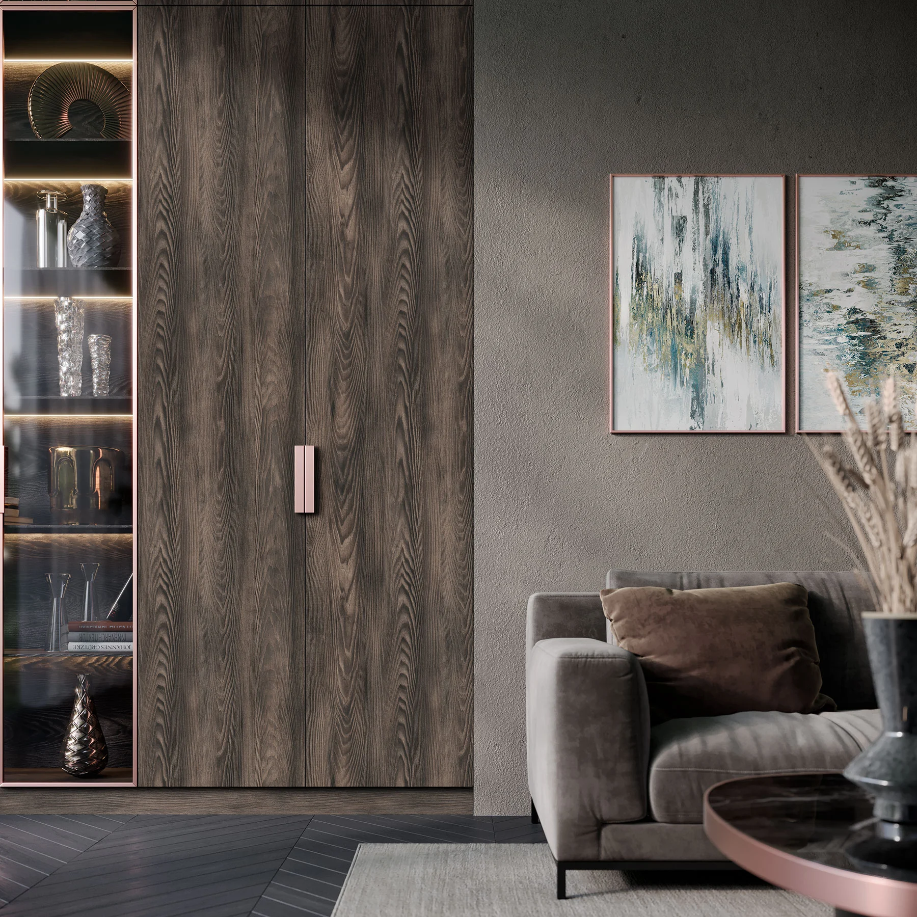 Laminaaditud puitlaastplaat Kronospan K533 AD Mink Arvadonna Chestnut 2800 × 2070 mm