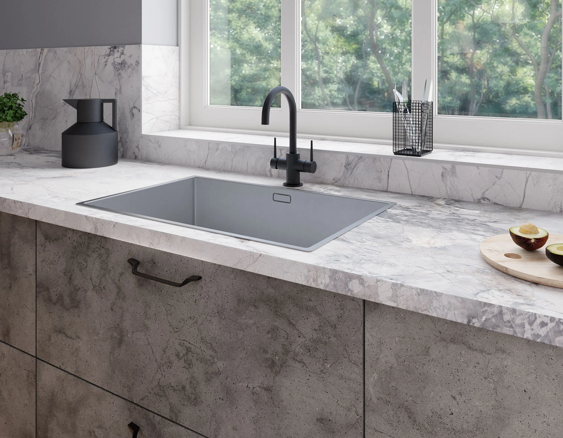 K552 White Iceberg Marble