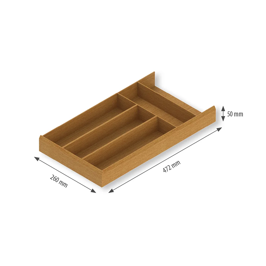 Drawer insert wooden for cutlery