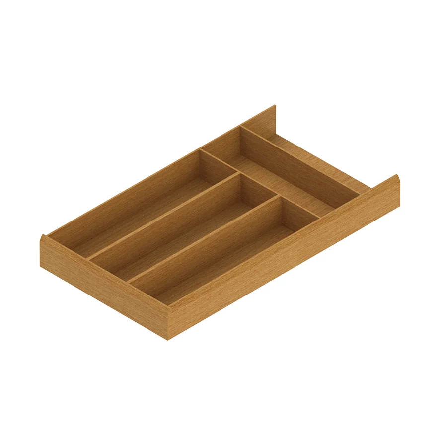 Drawer insert wooden for cutlery
